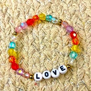 New Super Cute Love Colorful Word Bracelet